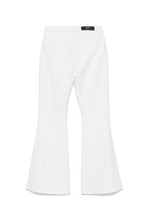 white viscose trousers BALMAIN PARIS KIDS | BW6A80J0371100OR